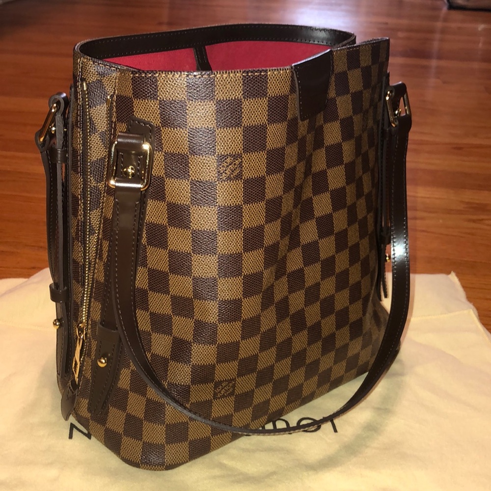 Authentic Louis Vuitton Cabas Rivington Damier